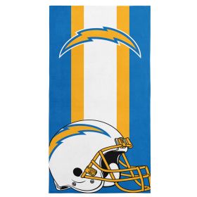 Los Angeles Chargers NFL Zone Read Beach Towel 30 x 60 inches