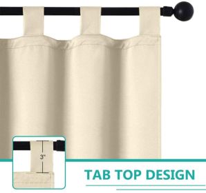 50inch*84inch Luxury Woolen Curtains with Straps: High-End Blackout Curtains for Living and Bedrooms, Thick and Warm, Home Decor