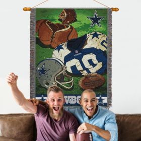 NFL Cowboys Vintage Woven Tapestry Wall Hanging