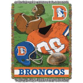 NFL Broncos Vintage Woven Tapestry Wall Hanging