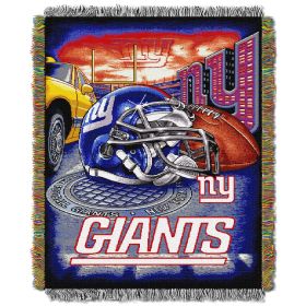 NFL NY Giants Home Field Advantage Woven Tapestry Wall Hanging