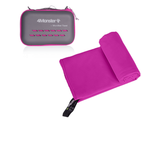 Camping Towels Super Absorbent; Fast Drying Microfiber Travel Towel; Ultra Soft Compact Gym Towel ; Sport Towel (Color: Purplish red, size: S 40x80cm)
