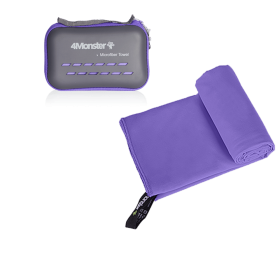 Camping Towels Super Absorbent; Fast Drying Microfiber Travel Towel; Ultra Soft Compact Gym Towel ; Sport Towel (Color: Purple, size: XS 30x50cm)