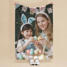 Custom Blankets Flannel with Photo Upload for Mother's Day - (Must upload the image) (size: 30"*40")
